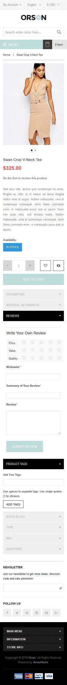 Category page mobile